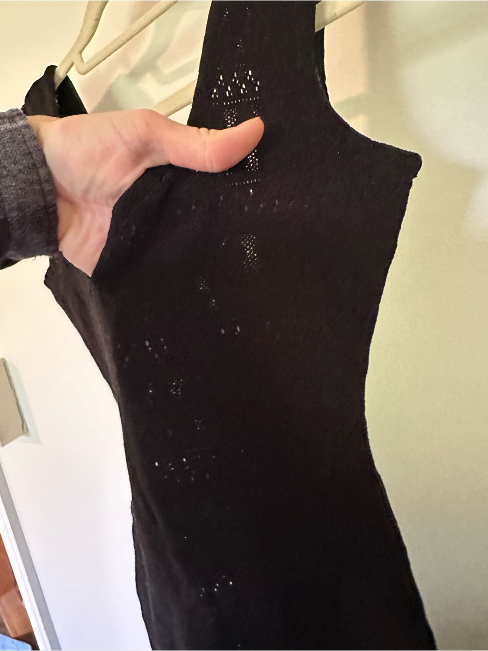 Vintage Hunza G bodycon mini dress black - Picture 2 of 7